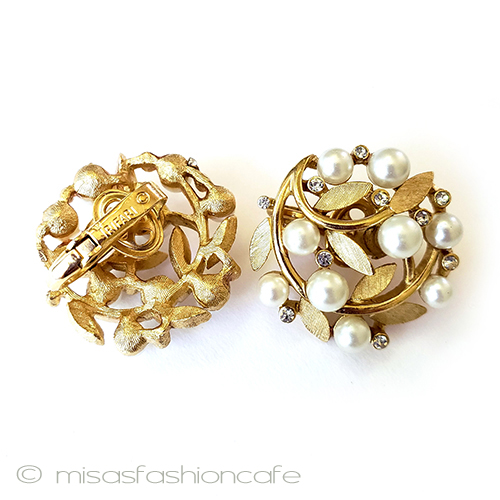 （画像用） ヴィンテージイヤリング トリファリ　リース