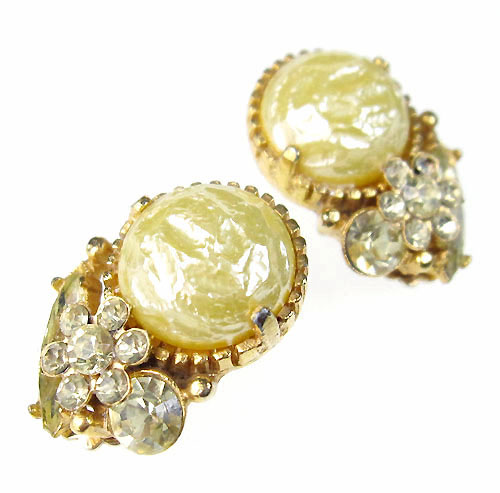 （画像用） バロックパール花イヤリング