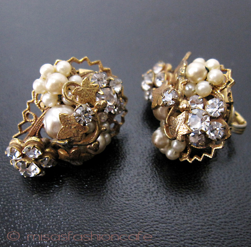 （画像用） Ｒｏｂｅｒｔ　イヤリング パールRS花イヤリング