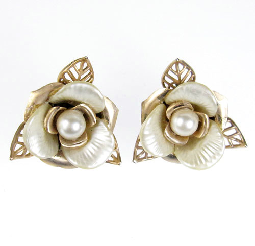 （画像用） パールフラワー イヤリング