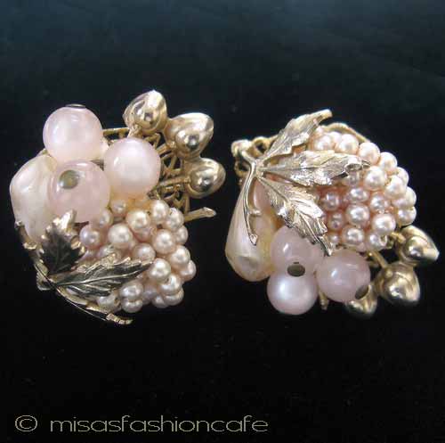 （画像用） パールさくらんぼイヤリング