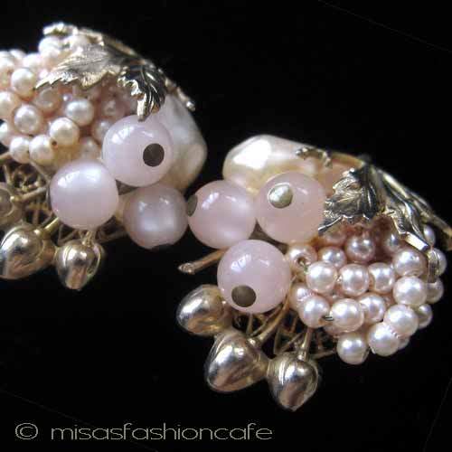 （画像用） パールさくらんぼイヤリング