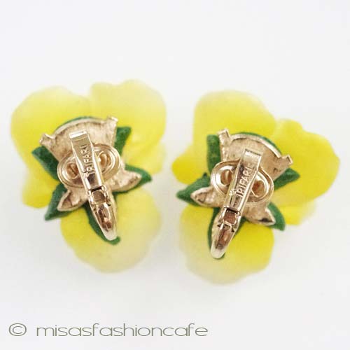 （画像用） クラウントリファリ パンジーすみれイヤリング