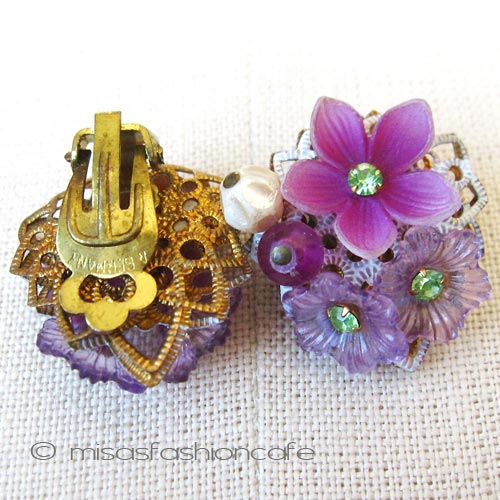 （画像用） ドイツ製お花イヤリング