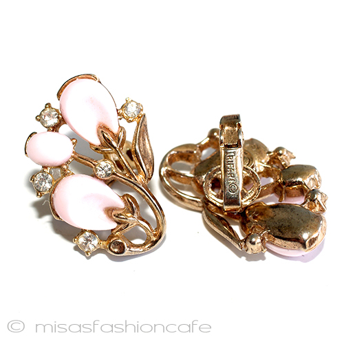 （画像用） Trifari　 トリファリ 花のつぼみ　イヤリング