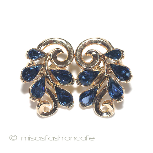 （画像用） Ｔｒｉｆａｒｉ　 トリファリ ネイビー　イヤリング