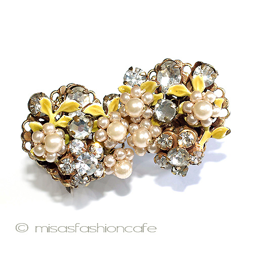 （画像用） Ｒｏｂｅｒｔ　イヤリング パールRSの花イヤリング