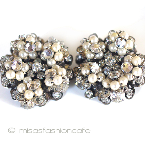 （画像用） Ｒｏｂｅｒｔ　イヤリング パールRS花イヤリング