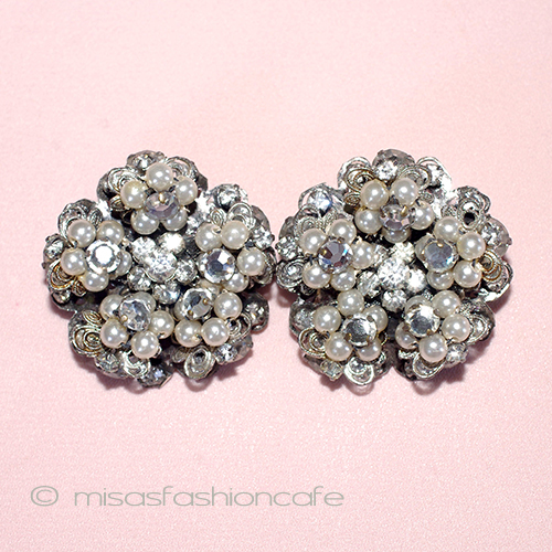 （画像用） Ｒｏｂｅｒｔ　イヤリング パールRS花イヤリング