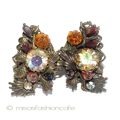 （画像用） アンティーク松ぼっくり Haskell初期　イヤリング