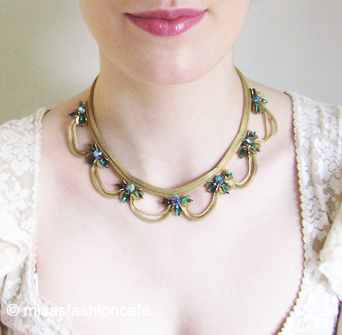 （画像用） メッシュリボン　ネックレス