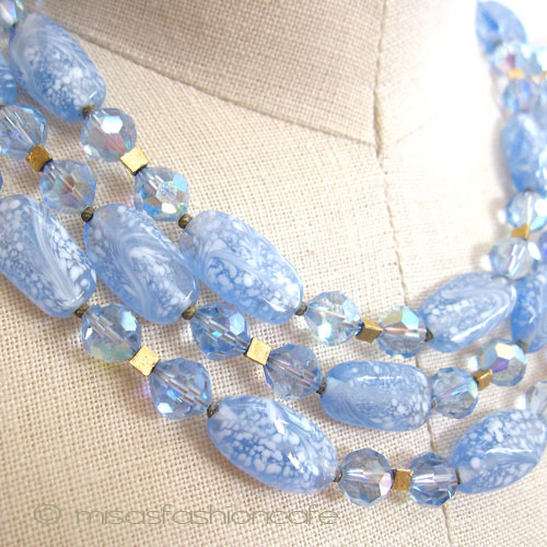 （画像用） Trifari　トリファリ 3連　 ネックレス