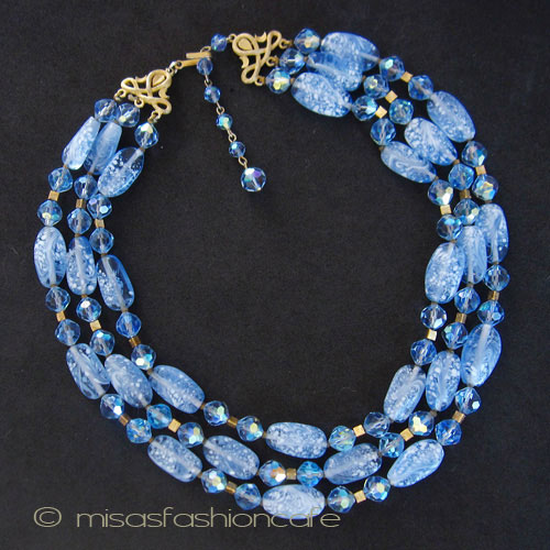 （画像用） Trifari　トリファリ 3連　 ネックレス