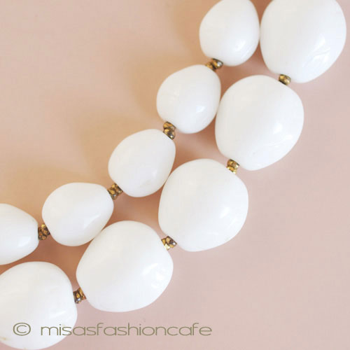 （画像用） ミリアムハスケル ネックレス ミルクガラス　２連！