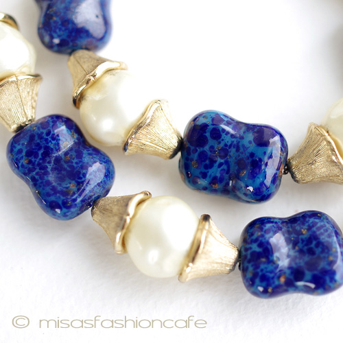 （画像用） Ｔｒｉｆａｒｉトリファリ　ネックレス バロックパールｘラピス