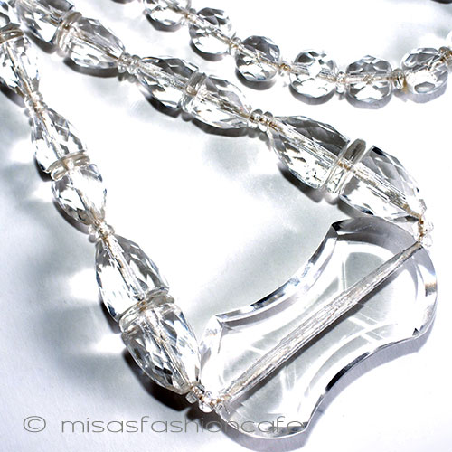 （画像用） アンティーク・アートデコ クリスタル・ネックレス