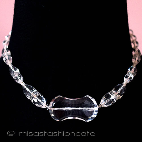 （画像用） アンティーク・アートデコ クリスタル・ネックレス