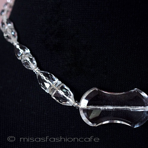 （画像用） アンティーク・アートデコ クリスタル・ネックレス