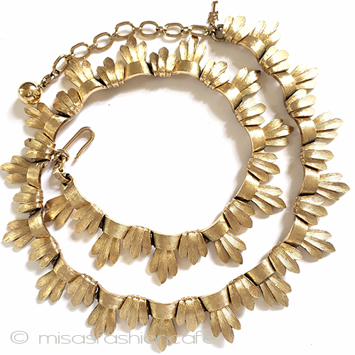 （画像用） Ｔｒｉｆａｒｉ　 トリファリ 金葉レース　ネックレス