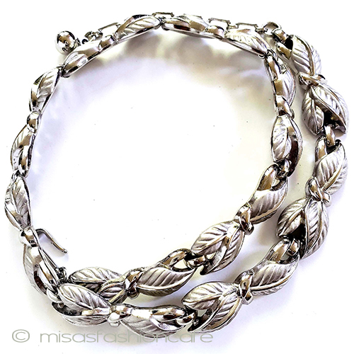 （画像用） Trifari　 トリファリ バジルの葉ネックレス