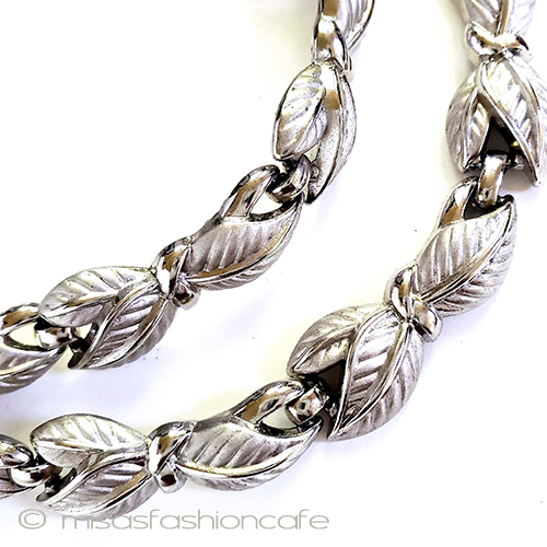 （画像用） Trifari　 トリファリ バジルの葉ネックレス