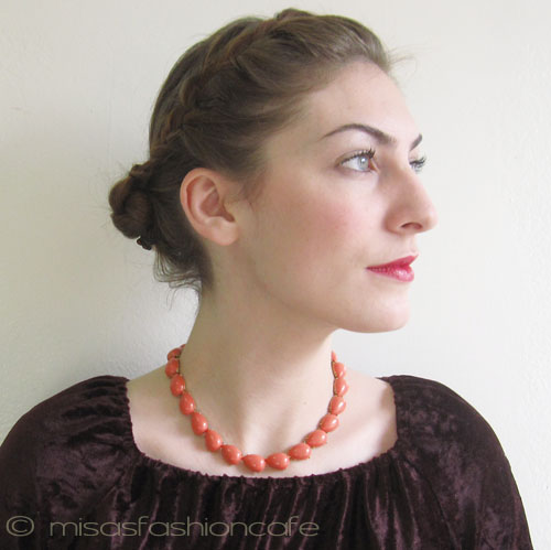 （画像用） Ｔｒｉｆａｒｉ　 トリファリ コーラルカラー　ネックレス