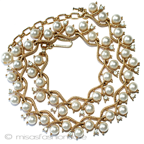 （画像用） Trifari　 トリファリ パールRSネックレス