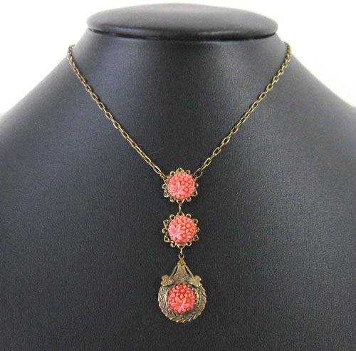 （画像用） セルロイド製お花ネックレス