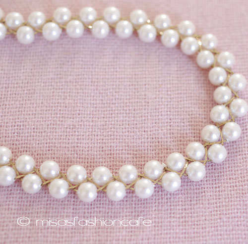 （画像用） Avon パール編みネックレス