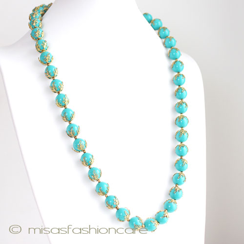 （画像用） Ｔｒｉｆａｒｉ　 トリファリ ターコイズ ネックレス