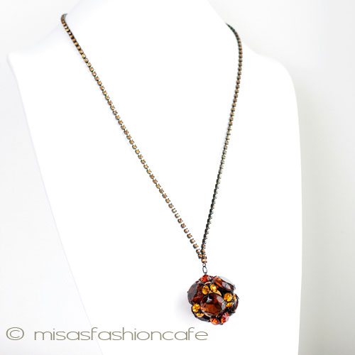 （画像用） グラスボール　ネックレス