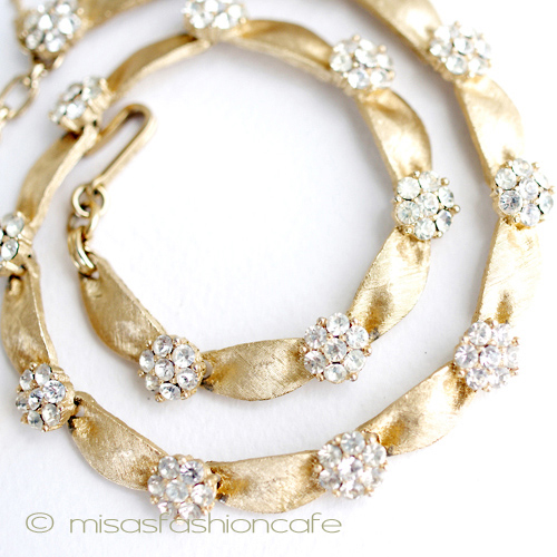 （画像用） Trifari　 トリファリ RSの花　ネックレス