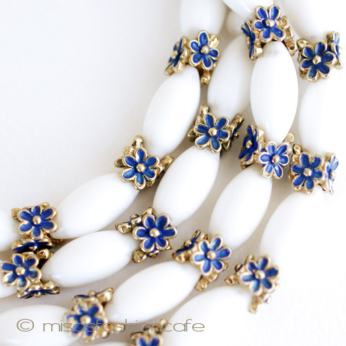 （画像用） Ｔｒｉｆａｒｉ　 トリファリ 　小花２連ネックレス