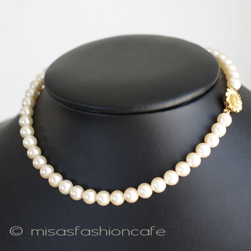 （画像用） Trifari　トリファリ パール　ネックレス