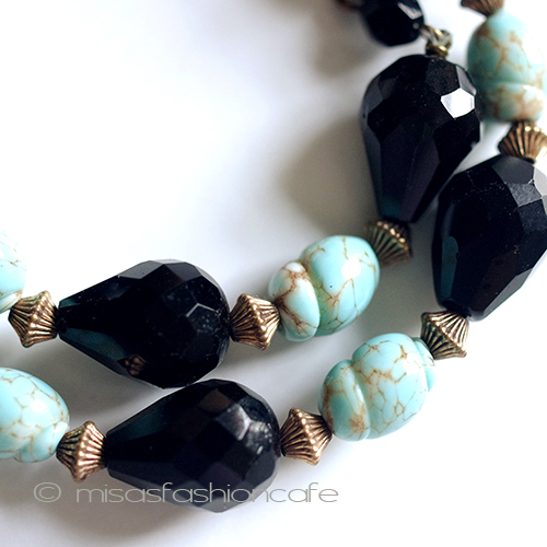 （画像用） Trifari　 トリファリ ガラス　ネックレス