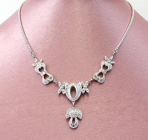 （画像用） スターリングシルバー製 リボン　ネックレス