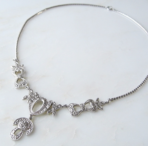 （画像用） スターリングシルバー製 リボン　ネックレス