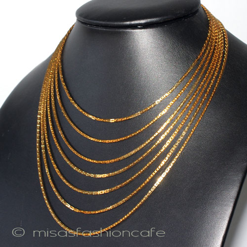 （画像用） Ｔｒｉｆａｒｉ　 トリファリ Gold７連　ネックレス