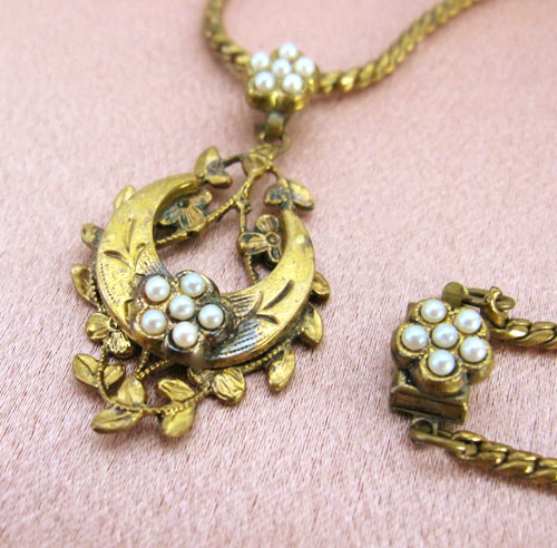 （画像用） アンティーク　 真珠ネックレス