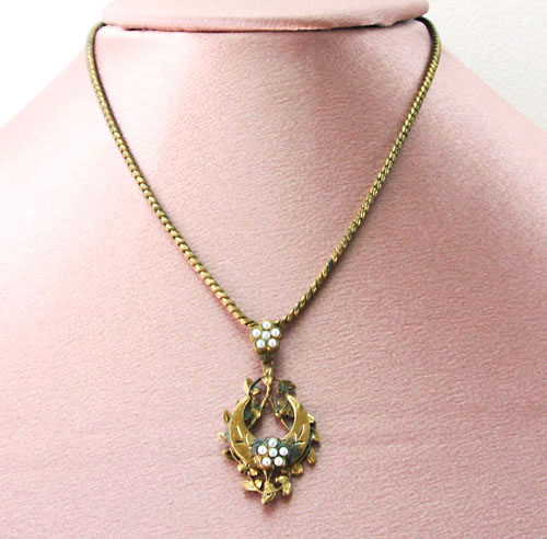 （画像用） アンティーク　 真珠ネックレス