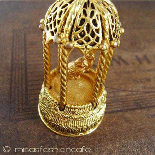 （画像用） 鳥かご　ネックレス 兼ピルケース・香水