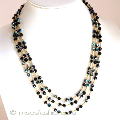 （画像用） Trifari　トリファリ 3連　ネックレス