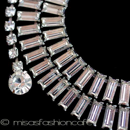 （画像用） バゲットクリスタル　ネックレス