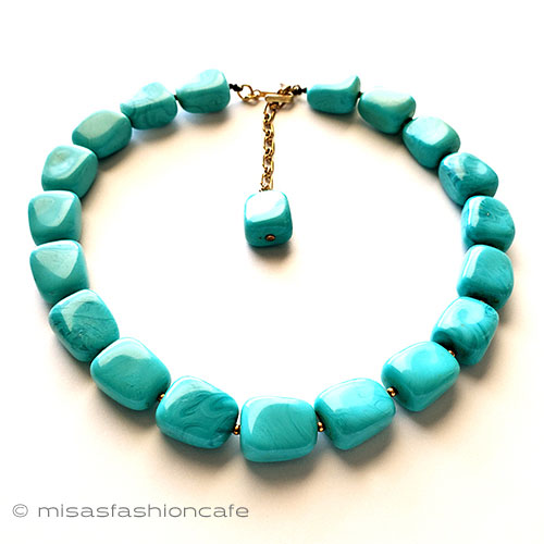 （画像用） Trifari　 トリファリ ターコイズネックレス