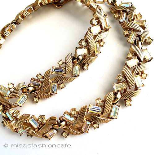 （画像用） Trifari　 トリファリ クリスタルネックレス