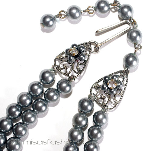 （画像用） Robert・DeMario初期　 パールの花ネックレス