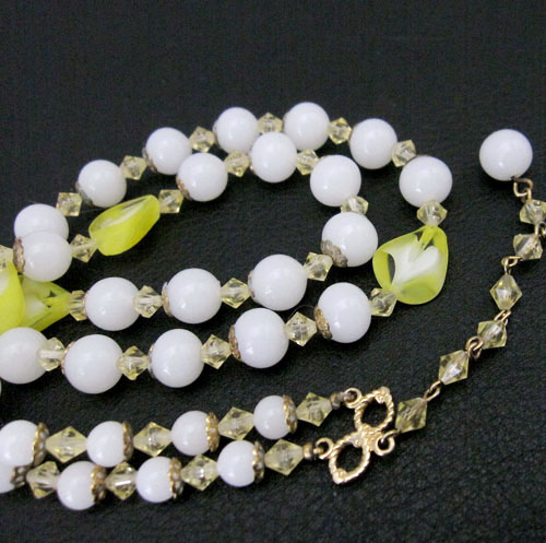 （画像用） ガラス2連ネックレス