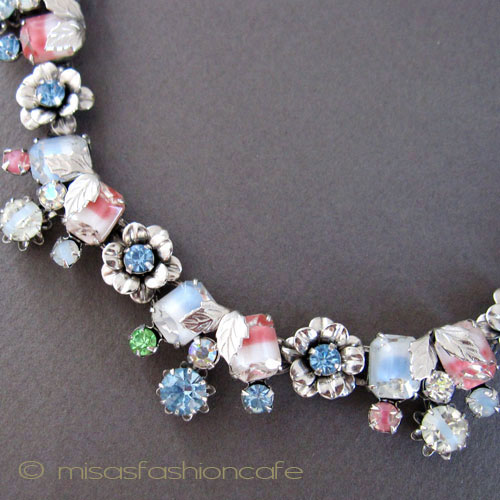 （画像用） Coro コロ　ネックレス お花装飾 ギブレグラス