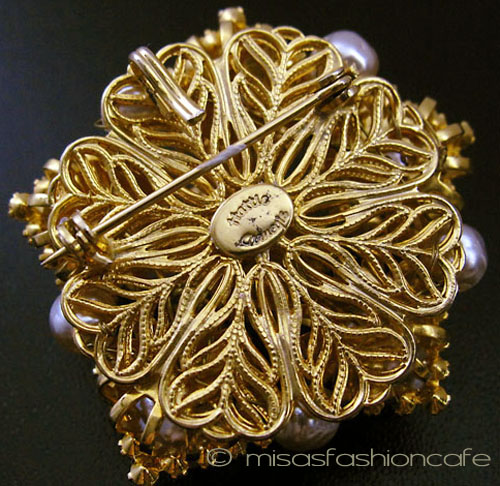 （画像用） Hattie Carnegie ブローチ兼ペンダント