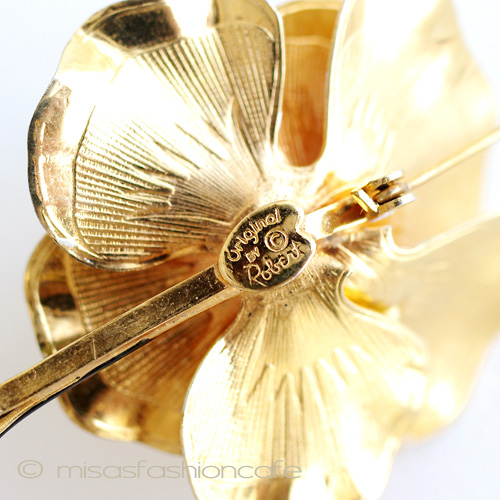 （画像用） Oroginal by Robert ポピーの花ブローチ